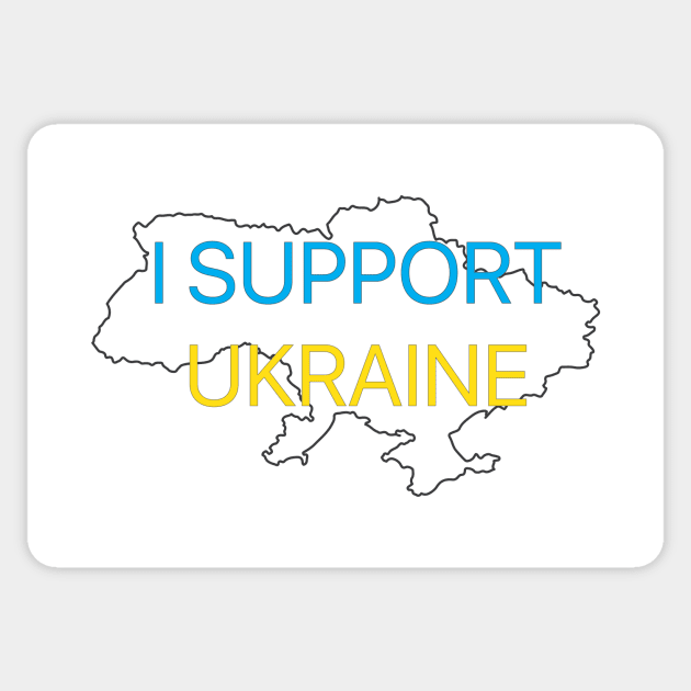 I support Ukraine Sticker by TanyaHoma